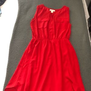 Red pretty simple dress